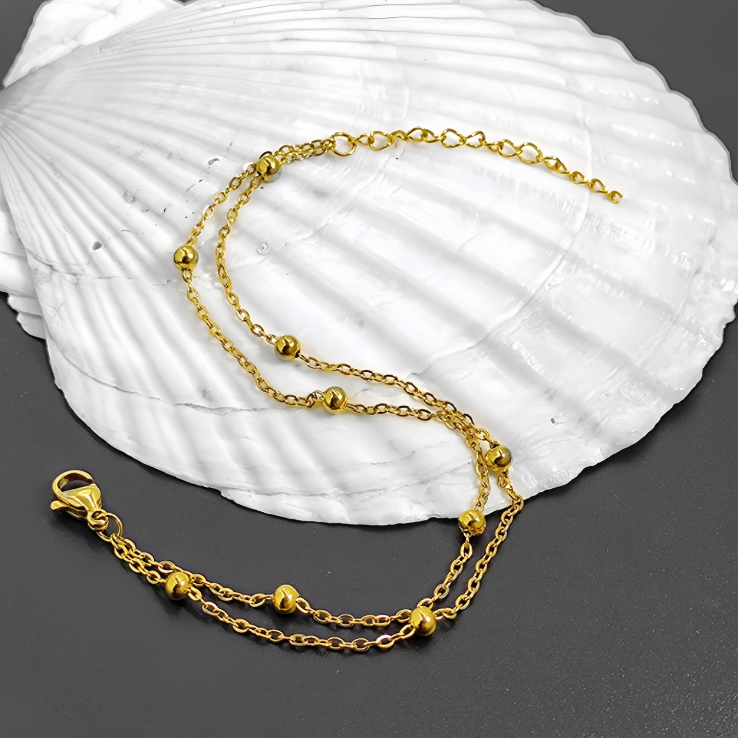 Bracelet à Perles double rang