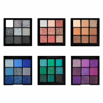 Palettes de 9 fards à paupières