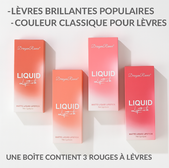 Coffret de 3 Rouges à Lèvres Liquides Mats
