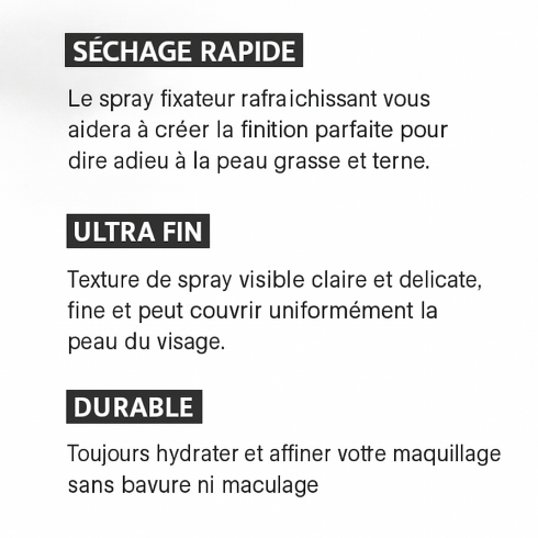 Spray Fixateur de Maquillage