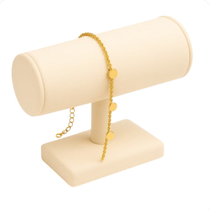 Bracelet doré à pampilles circulaires