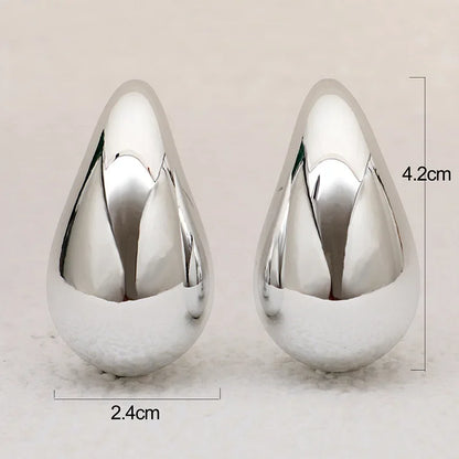 Boucles d’oreilles goutte effet miroir