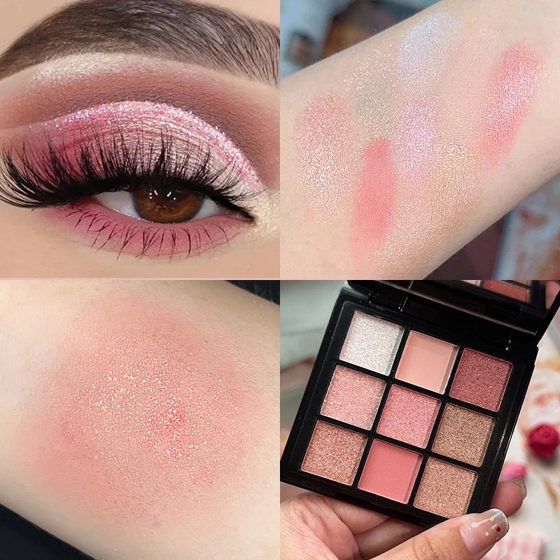 Palettes de 9 fards à paupières
