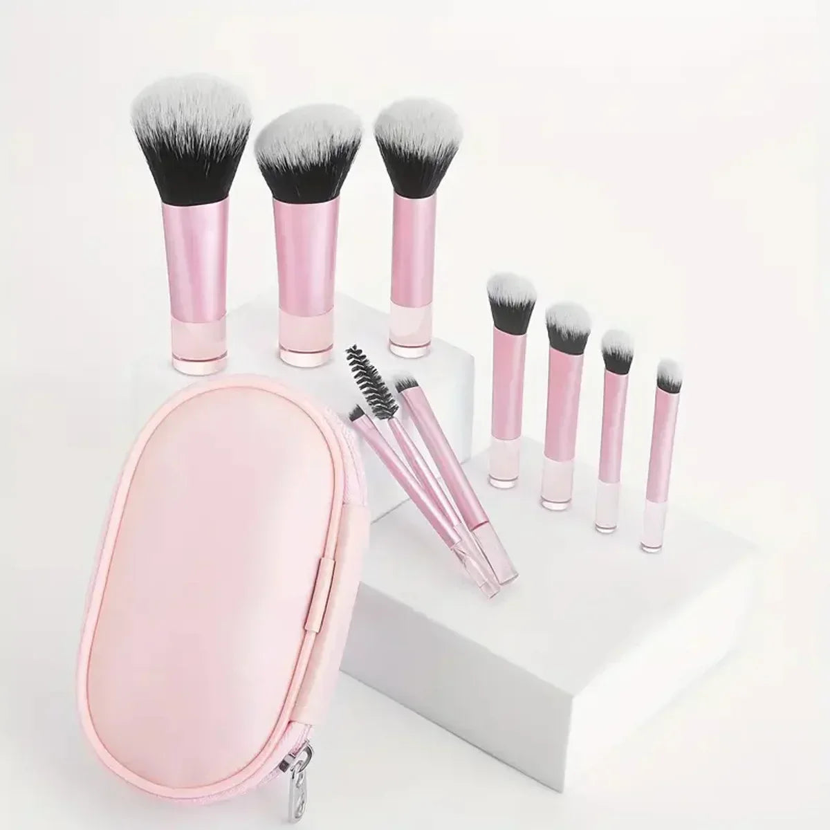 Set de 10 Pinceaux de Maquillage de Voyage