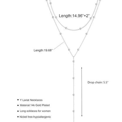 Collier Argenté Double Rang à Billes