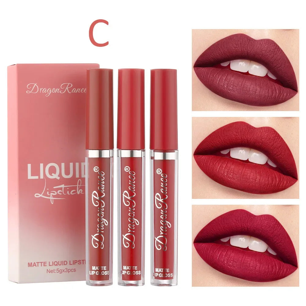 Coffret de 3 Rouges à Lèvres Liquides Mats