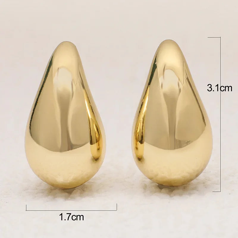 Boucles d’oreilles goutte effet miroir