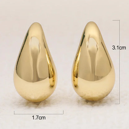 Boucles d’oreilles goutte effet miroir