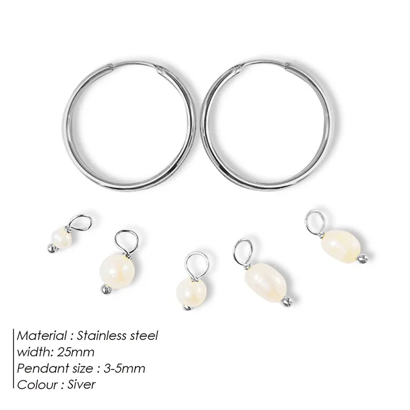 Boucles d'oreilles perles irrégulières