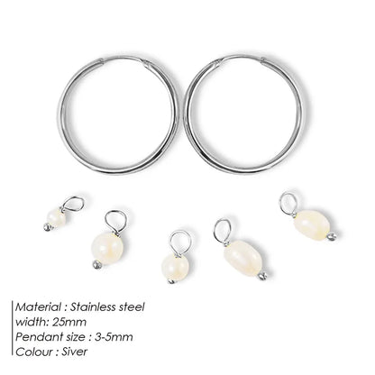 Boucles d'oreilles perles irrégulières