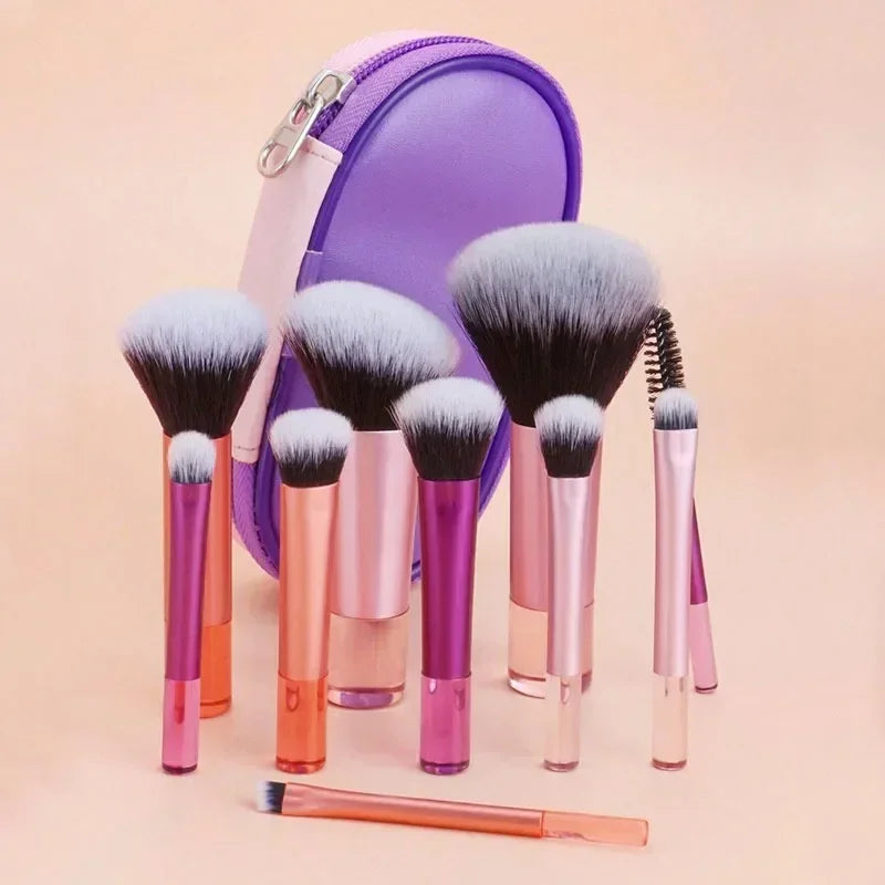 Set de 10 Pinceaux de Maquillage de Voyage