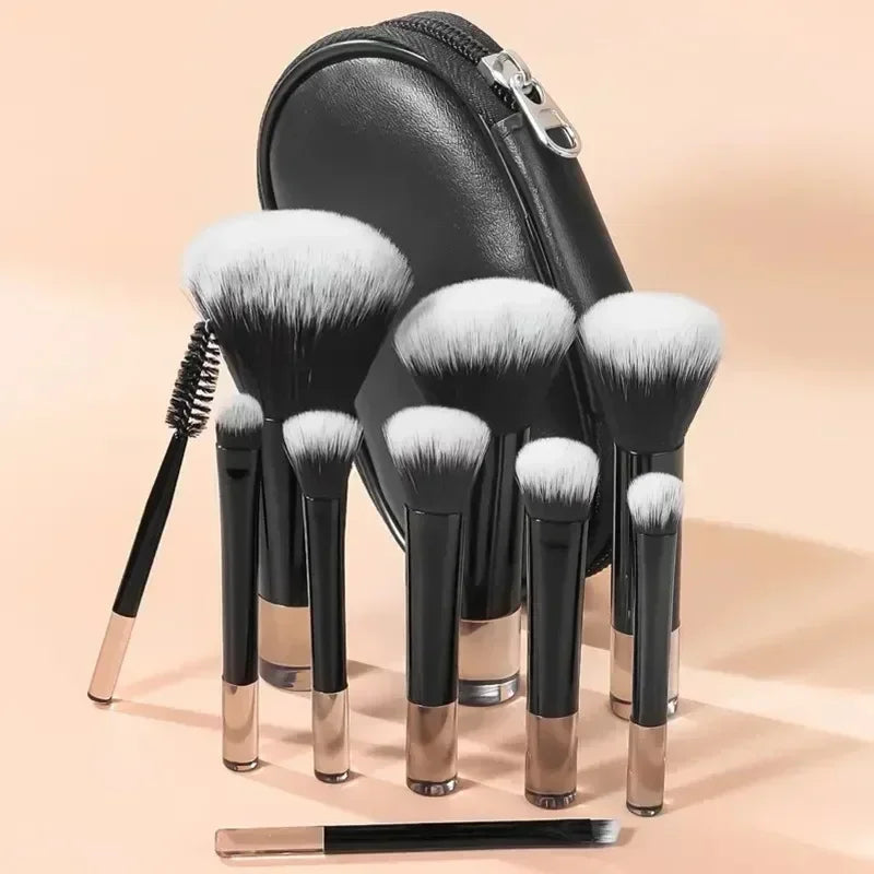Set de 10 Pinceaux de Maquillage de Voyage